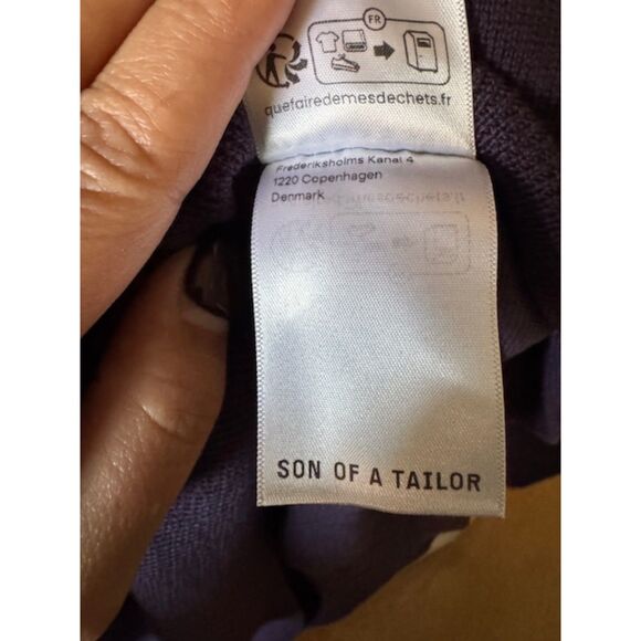 Son of a Tailor Custom Merino Open Collar Pullover - Picture 5 of 6